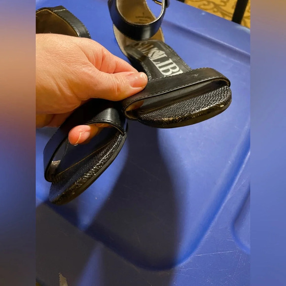 Sam & Libby black wedge sandals size‎ 8 - Picture 6 of 7